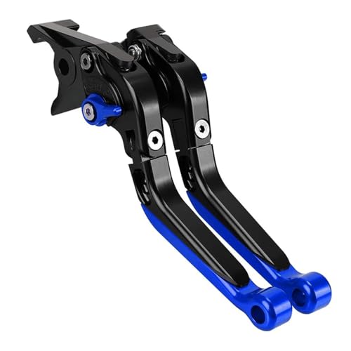 YUNDVLT Hebel Compatible With YBR250 2005-2014 Motorrad Handbremse Einstellbare Bremse Kupplung Hebel YBR 250(Blue4) von YUNDVLT
