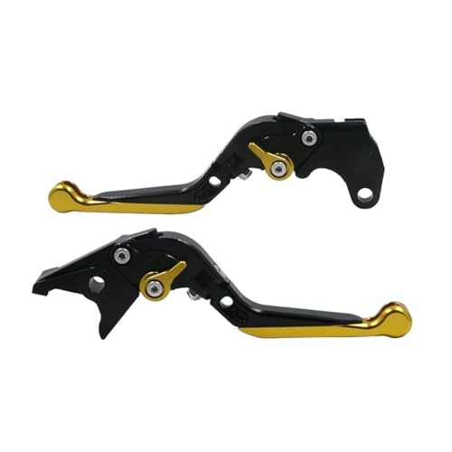YUNDVLT Hebel Compatible With YZFR6 YZF R6 YZF-R6 R6 1999 2000 2001 2002 2003 2004 Motorradzubehör Ausziehbare Einstellbare Bremskupplungshebel(GOLD3) von YUNDVLT