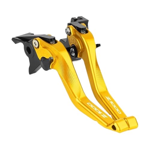 YUNDVLT Hebel Compatible With Z 1000 Z1000 2007-2016 Motorrad-einstellbarer Lenker Kurzkupplungsbremshebel(Gold) von YUNDVLT