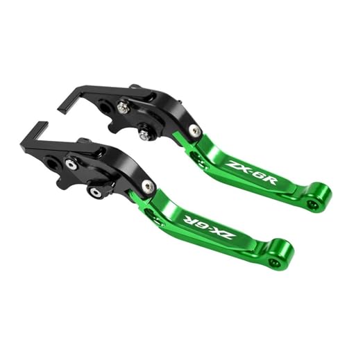 YUNDVLT Hebel Compatible With ZX6R ZX6RR ZX636 2019-2023 Motorrad Einstellbare Bremse Kupplung Hebel Lenker Handgriffe Enden(Black5) von YUNDVLT