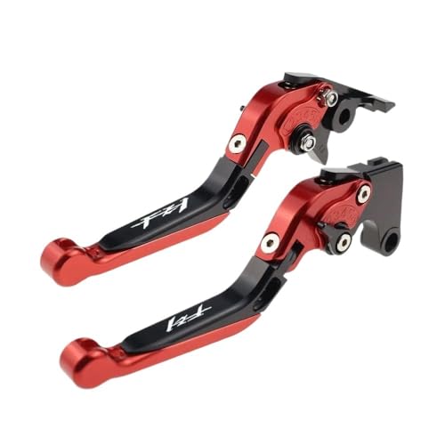 YUNDVLT Hebel Ersatz For FZ1 FAZER FZ-1 FAZER 2006–2016 Bremsgriffe Motorradzubehör Klappbare Ausziehbare Kupplungshebel(Red2) von YUNDVLT