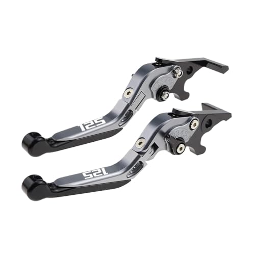 YUNDVLT Hebel Fit FORZA 125 2018-2022 Brems Griffe For 125 Folding Ausziehbare Bremshebel(GRAY2) von YUNDVLT