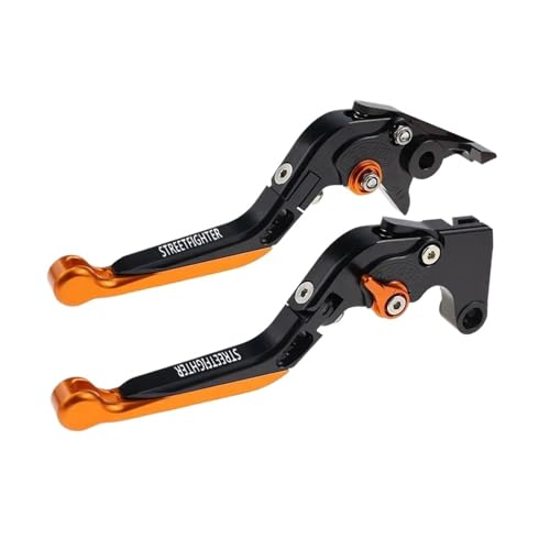 YUNDVLT Hebel Fit Streetfighter V4S V 4 Einstellbare Kupplung Griffe For STREETFIGHTER V2S V 2 1098 1098S 848 Folding Ausziehbare Bremshebel(ORANGE2) von YUNDVLT