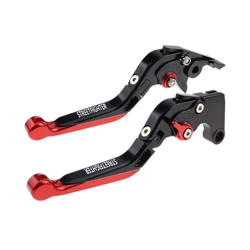 YUNDVLT Hebel Fit Streetfighter V4S V 4 Einstellbare Kupplung Griffe For STREETFIGHTER V2S V 2 1098 1098S 848 Folding Ausziehbare Bremshebel(RED2) von YUNDVLT