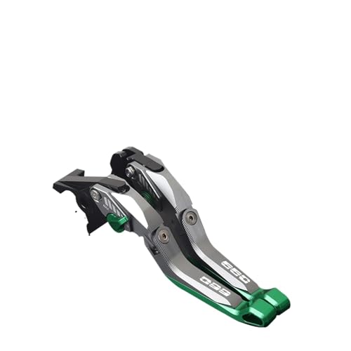 YUNDVLT Hebel For 660 2022 2023 2024 Trident660 MotorcycleTrident660 Einstellbare 5D Aluminium Bremse Kupplung Hebel Griff(GREEN2) von YUNDVLT