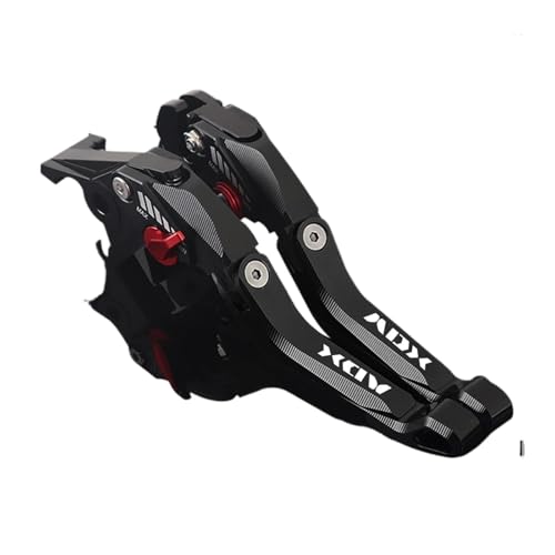 YUNDVLT Hebel For ADX125 ADX 125 2022 2023-2024 Motorrad ADX125 CNC 5D Bremse Kupplung Hebel Verstellbare Falten ADX125(Nero) von YUNDVLT