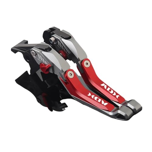 YUNDVLT Hebel For ADX125 ADX 125 2022 2023-2024 Motorrad ADX125 CNC 5D Bremse Kupplung Hebel Verstellbare Falten ADX125(Red3) von YUNDVLT