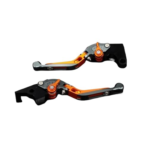YUNDVLT Hebel For BRUTALE 910 910R 910 R 2005-2008 Motorrad Klappbar Ausziehbar CNC Einstellbare Kupplung Bremshebel(Orange1) von YUNDVLT