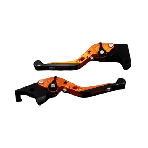 YUNDVLT Hebel For BRUTALE 910 910R 910 R 2005-2008 Motorrad Klappbar Ausziehbar CNC Einstellbare Kupplung Bremshebel(Orange3) von YUNDVLT
