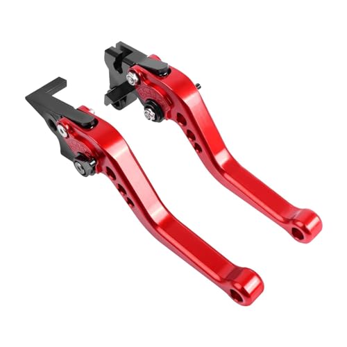 YUNDVLT Hebel MT07 MT09 MT-10 Kurze/Lange Bremskupplungshebel Compatible With FZ1 FAZER FZ6R FZ8 XJ6 FZ6 MT-07 09 FZ-09 XSR700 XSR900 900(Short red) von YUNDVLT