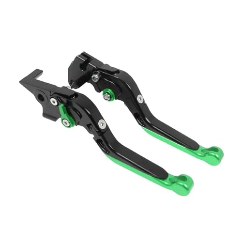 YUNDVLT Hebel Motorrad Einstellbare Folding Brems Kupplung Hebel For 900 900 RAL LY PRO/GT LOW 2020-2023 Griff Bar Grip(Green1) von YUNDVLT