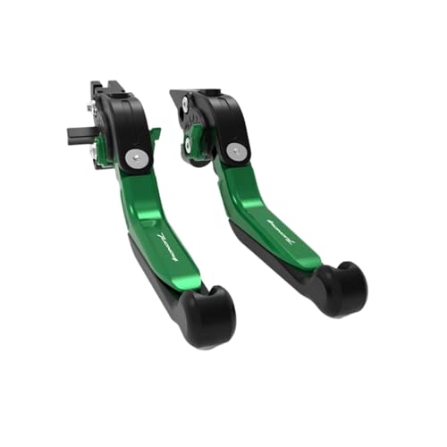 YUNDVLT Hebel Motorrad Kupplung Hebel Bremsen Compatible With V4 1100/Fabrik/RR/Superpole ETV 1200 Caponord Verstellbare Falten Erweiterbar(Green Caponord) von YUNDVLT