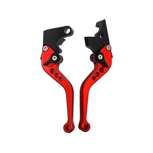 YUNDVLT Hebel Motorrad Kurz Bremse Kupplung Hebel Fit Compatible With XSR 900 XSR900 ABS 2016 2017 2018 2019(Rosso) von YUNDVLT