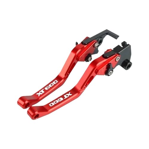 YUNDVLT Hebel Motorrad Kurz Bremse Kupplung Hebel Teile Compatible With XT600 ZE XT600ZE TENERE 1987 1988 1989 1990 1991 1992(Rosso) von YUNDVLT