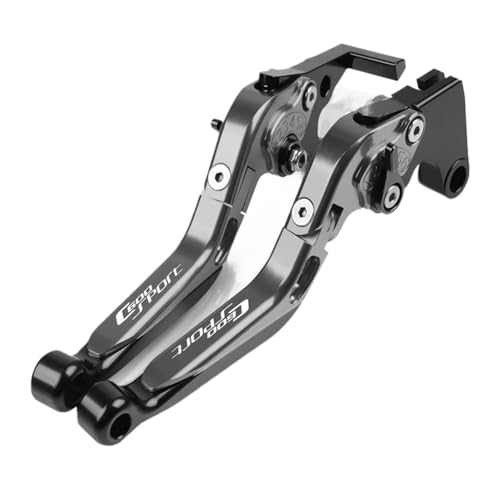 YUNDVLT Hebel Motorrad-Roller Einstellbarer Bremskupplungshebelgriff Compatible With C600Sport C600 SPORT C 600 Sport 2011 2012 2013 2014 2015(GRAY1) von YUNDVLT