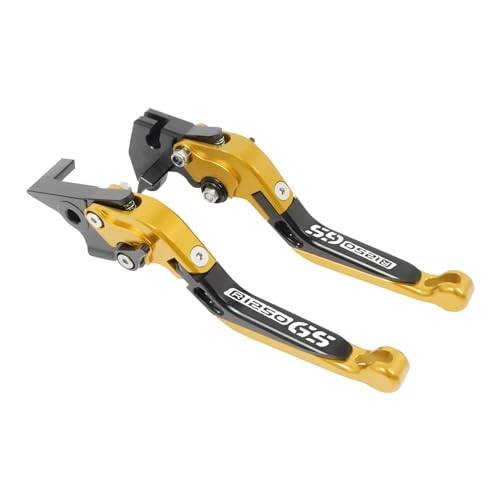 YUNDVLT Hebel Motorrad Verstellbare Falten Ausziehbare Bremskupplungshebel For R1250GS R 1250 GS R 1250GS Abenteuer LC 2013-2021 2020(Gold2) von YUNDVLT