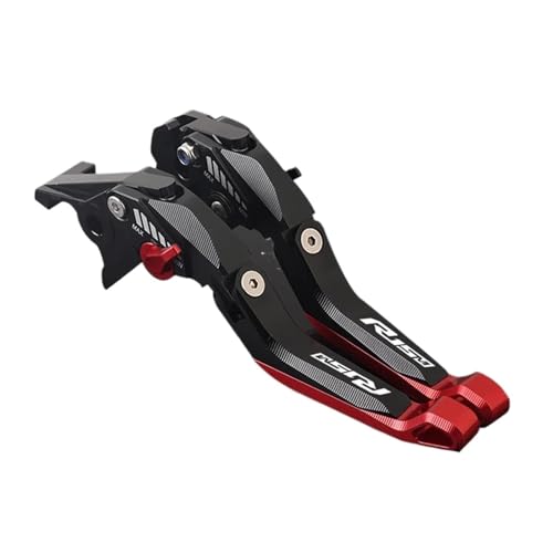 YUNDVLT Hebel Motorrad YZF R15 M Einstellbare CNC 5D Bremse Kupplung Hebel Compatible With YZF R15M 2022 R15 M 2022-2024(Red4) von YUNDVLT