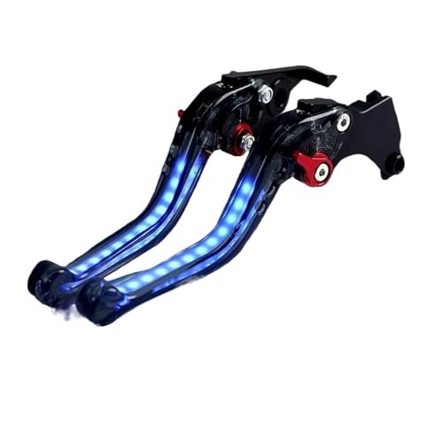 YUNDVLT Hebel Motorradbremsen Kupplungsgriffhebel Compatible With TRACER 9GT Tracer 9GT 2021-2023 Einstellbare Always-On-Signal-Blinker-Lichtgriffe(Black Red) von YUNDVLT