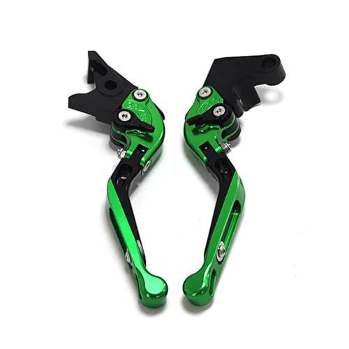 YUNDVLT Hebel Motorradbremsen Kupplungshebel Compatible With J300 2014-2018 2017 Einstellbare Faltbare Ausziehbare Motorradbremsen Kupplung(Green1) von YUNDVLT