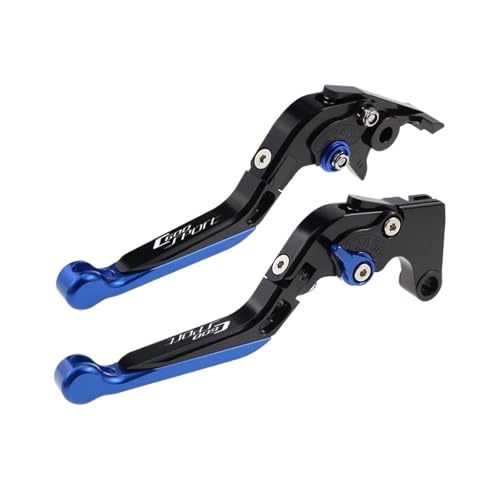 YUNDVLT Hebel Passend For C600 SPORT 2012-2015 Motorrad, Zusammenklappbar, Ausziehbar For C 600 Bremskupplungshebel, Verstellbarer Griffsatz(BLUE4) von YUNDVLT