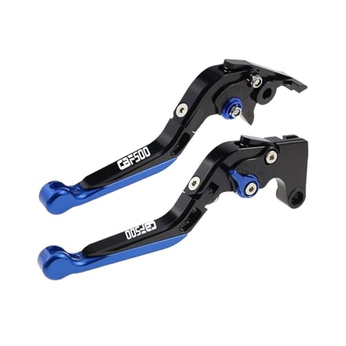 YUNDVLT Hebel Passend For CBF500 CB 500F 2006-2007 Klappbare Ausziehbare Bremskupplungshebel For CBF500F Motorrad Teilegriffsatz(BLUE2) von YUNDVLT