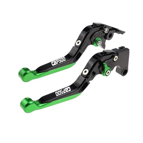 YUNDVLT Hebel Passend For CBF500 CB 500F 2006-2007 Klappbare Ausziehbare Bremskupplungshebel For CBF500F Motorrad Teilegriffsatz(GREEN2) von YUNDVLT