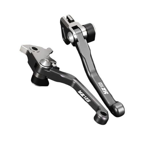YUNDVLT Hebel YZ 125 Compatible With YZ125 2001 2002 2003 2004 2005 2006 2007 Motorradbremskupplungshebel Motocross Pivot Dirt Bike Griff(Gray LOGO) von YUNDVLT