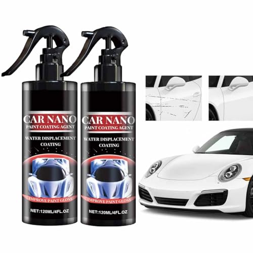 2pcs Gluckaro Auto-Beschichtungsspray,Nurafix Auto Spray Kratzer Entfernen,Nano Reparaturspray,3 in 1 Hochschutz Beschichtungsspray,Beschichtungs Politur Lack von YUNFAN