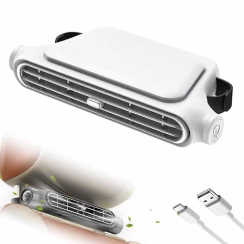 YUNFAN Auto RüCksitzventilator,Autositz KüHlventilator,3 Geschwindigkeiten Tragbarer Elektrischer Fahrzeug KüHlventilator,Winkelverstellbarer Autositz KüHler,Usb Clip-On Luftzirkulator (B) von YUNFAN