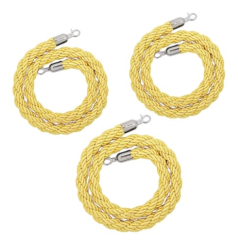 Handlaufseil, Gedrehtes Stützseil, For Hotels, Konzerte, Theater, isoliert schnell Menschenmengen(Silver Hook,250cm(8.2ft)) von YUNFANOZ