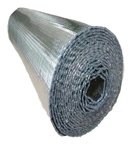 Heizkörper Reflexionsfolie, Isolierfolie, Selbstklebende Dämmung, dampf- und wasserfest, for zB Fenster, Wohnwagen, Garagen, Dachböden(1x25m) von YUNFANOZ