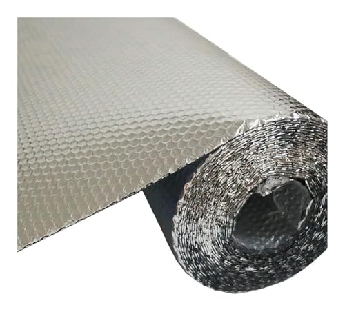 Heizung Isolierfolie, Aluminisierte Isolierfolie, Geeignet für den Einsatz in Wänden, Böden, Dächern und zur Heizkörperisolierung(1x5m (39 in X 16 Ft)) von YUNFANOZ