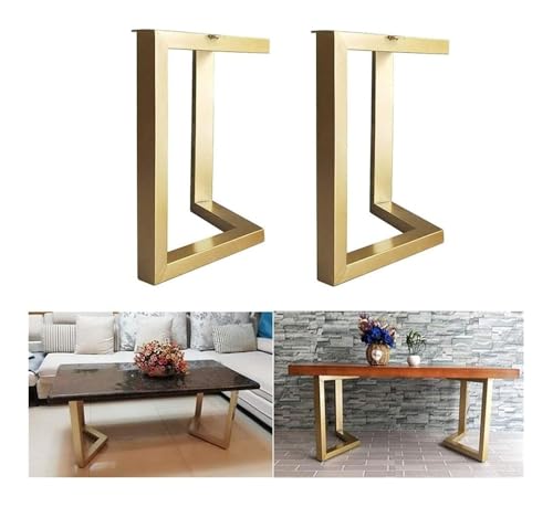 YUNFANOZ Bankbeine, Tischbeine Metall, Moderner Möbelbeinersatz, Hochleistungsstahl, for Esstisch/Schreibtisch/Bank(W50*H45cm/19.5 * 17.5in) von YUNFANOZ