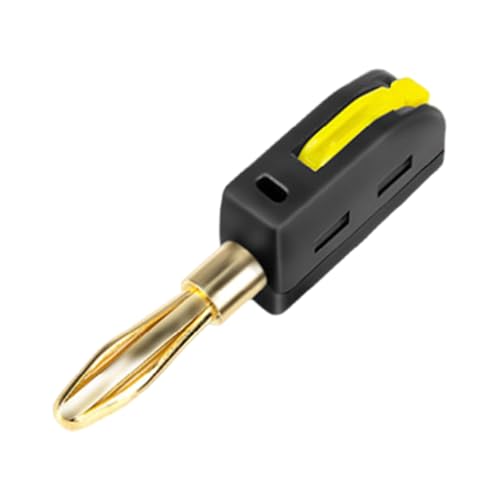 Einfache Montage, kein Löt-Bananenstecker, unterstützt bis zu 32 A, geeignet für elektrische Geräte und Testinstrumente, Labor-Bananenstecker von YUNGLOO