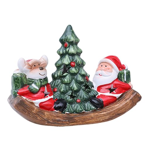 Keramik Weihnachtsbaum und Weihnachtsmann auf Booten LED beleuchtet dekorative Ornament Innenbeleuchtung für Winterurlaub Atmosphäre Weihnachten Keramik LED Boote Figur Keramik Weihnachtsbaum und Weihnachtsmann auf Booten LED beleuchtet dekorative Ornament Innenbeleuchtung für Winterurlaub Atmosphäre Weihnachten Keramik LED Boote Figur von YUNGLOO