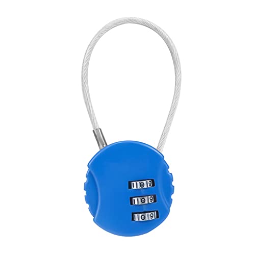 Koffer-Code-Kabel-Kombination Reisekabel Diebstahlschutz 3-stelliger Helm Reißfest Mehrzweck-Fahrradschlösser Rücksetzbar von YUNGLOO