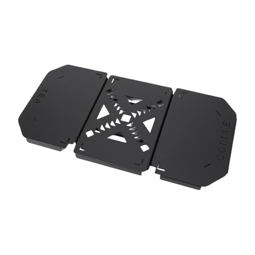 YUNGLOO Klappbare Tischplatte aus Aluminiumlegierung mit herausnehmbarem Tablett, leichte Tischplatte für Reisen, Picknicks, Wandern, Haltbarkeit, Aluminium-Legierung, Outdoor-Tisch von YUNGLOO