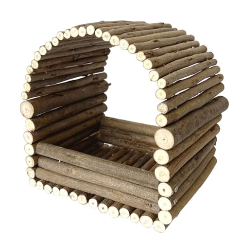 YUNGLOO Natürliches Papageiennest aus Holz, vielseitig einsetzbar, thermisch regulierendes Vogelnest für kleine Vögel, thermische Isolierung, natürliches Holz, Vogel von YUNGLOO