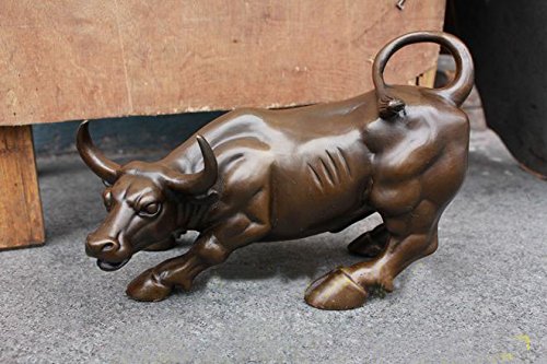 YUNHAO 19cm Stück Retro-Bronze-Wall Street Bulle Größe OX Statue Figur YUNHAO 19cm Stück Retro-Bronze-Wall Street Bulle Größe OX Statue Figur von YUNHAO