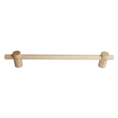 Teleskopstange aus Massivholz, stanzfreie Wandgardinenstange for Türen, halbe Gardinenstange, Aufbewahrungsstange, einfache Halterung, Einzelstange(60cm(23.62in)) von YUNHEST