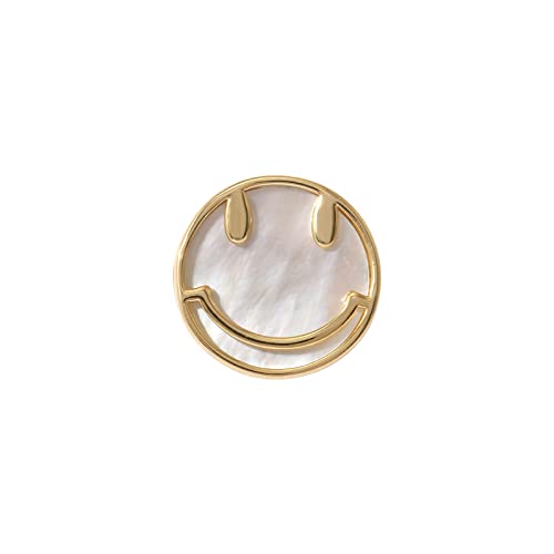 Brosche Clips Broschen Anstecknadel Broschennadel Dekorative Anti-Glare-Schnalle, Magnetische Absorption Verletzt Den Ausschnitt Der Kleidung Nicht, Dekorative Goldene Magnetschnalle Mit Smiley, Magne von YUNHOME