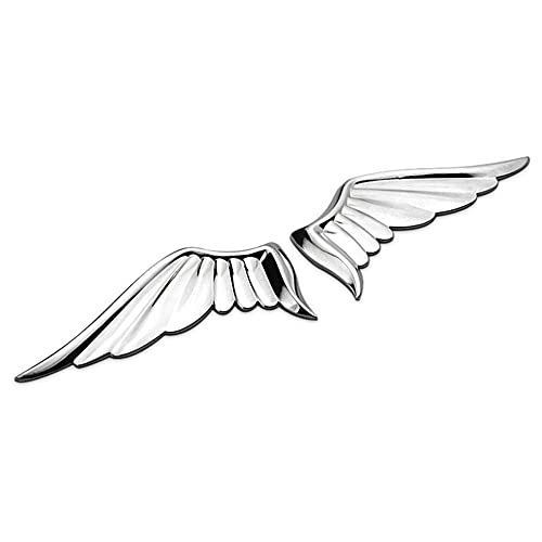 Emblem Aufkleber Auto Aufkleber Auto Emblem Engelsflügel Wings Auto Aufkleber Metall Personalisierte Flügel Auto Label Persönlichkeit Autoaufkleber Angel Car Tail Body Sticker-Angel Wings Silber. von YUNHOME