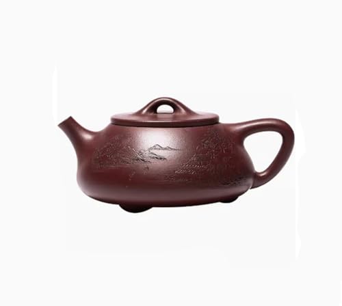 Teebereiter Teekanne Vintage Teeservice Teapot 14 Löcher Hand-Porträt Yixing Original Mine Große Rote Robe Stein Scoop Teekanne von YUNHOME