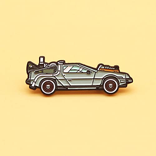 YUNHOME Brosche Clips Broschen Anstecknadeln Anstecknadel Zurück In Die Zukunft Emaille Pins Broschen Auto Design Abzeichen Pins Frauen Männer Metall Revers Pin Kragen Geschenk von YUNHOME