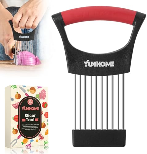 Zwiebelhalter zum Schneiden, Zitronenschneider, Zwiebelschneider zum Schneiden von Tomaten, Avocados, Eiern und anderem Gemüse, Gemüsezerkleinerer, Home Essentials & Küchenhelfer Werkzeug für die Zwiebelhalter zum Schneiden, Zitronenschneider, Zwiebelschneider zum Schneiden von Tomaten, Avocados, Eiern und anderem Gemüse, Gemüsezerkleinerer, Home Essentials & Küchenhelfer Werkzeug für die von YUNHOME