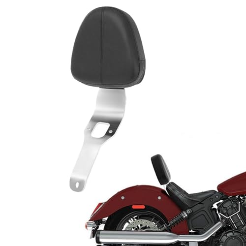 YUNJMYL Motorrad Für I&ndian Scout 100. Jubiläum 2020 Fahrerrückenlehne, Schwarzes Rückenpolster Für Fahrersitz Dekoration von YUNJMYL