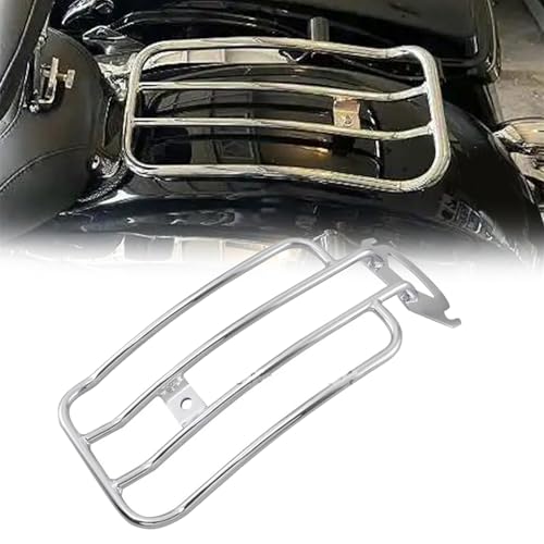 YUNJMYL Motorrad-Gepäckträger Chrom, Gepäckträger Für Solositz-Kotflügel Hinten Für H&Arley D&avidson Road King Custom-FLHRS 2004-2006 2005 Dekoration von YUNJMYL