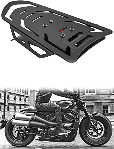 YUNJMYL Motorrad-Heckträger Gepäckträger Reitstockregal Frachtgepäckträger Motorradzubehör Für H&Arley Sportster S Dekoration von YUNJMYL