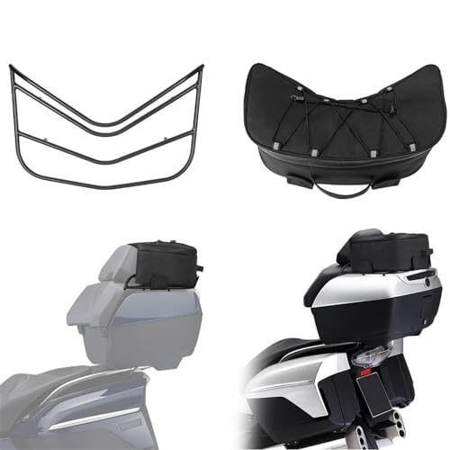 YUNJMYL Top Box Rack Topcase Tasche Gepäckträger Für B&M&W K1600GT K 1600 GT 2010 2011 2012 2013 2014 2015 2016 2017 2018 2019 2020 2021 2022 2023 Dekoration von YUNJMYL