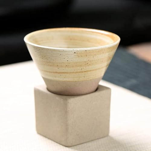 90 ml Kreative Retro Keramik Kaffeetasse Grobe Keramik Teetasse Japanische Porzellan Tasse Keramik Kaffeetasse von YUNKOU